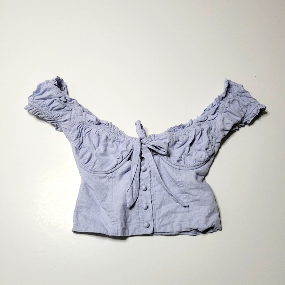 Polly off the shoulder crop top 2